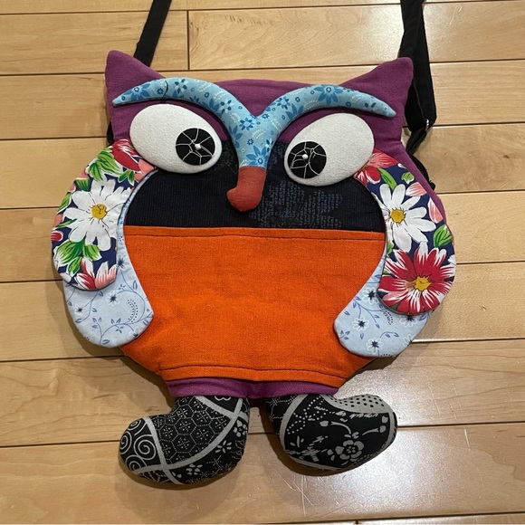 Cute Owl Multicolour Bag - Picture 2 of 8